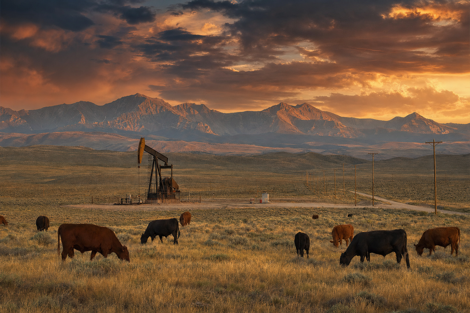 1923 Energy. Heritage oil and gas operations on western ranchland.